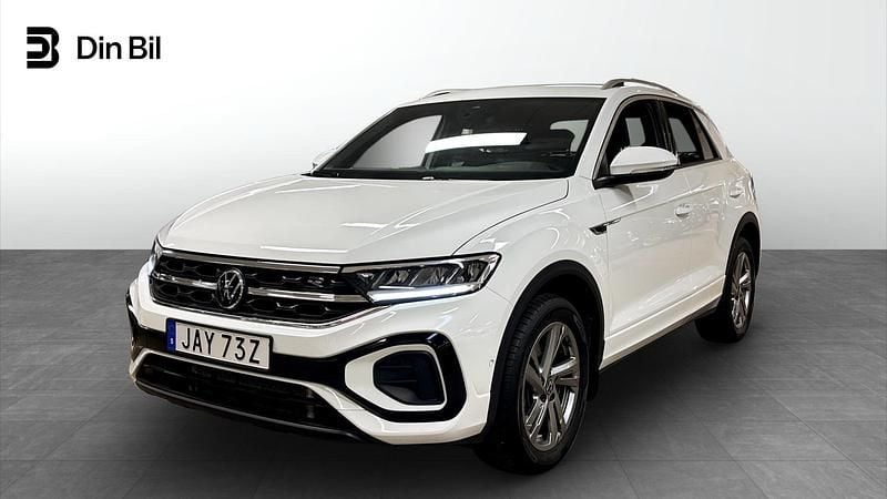 Vit Begagnad 2024 VW T-Roc R-line SUV | 369 900 kr (Marknadspris) - Bild 1/4