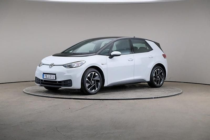 Vit Begagnad 2021 VW ID.3 Pro Performance Halvkombi | 229 000 kr (Lite dyr) - Bild 1/4