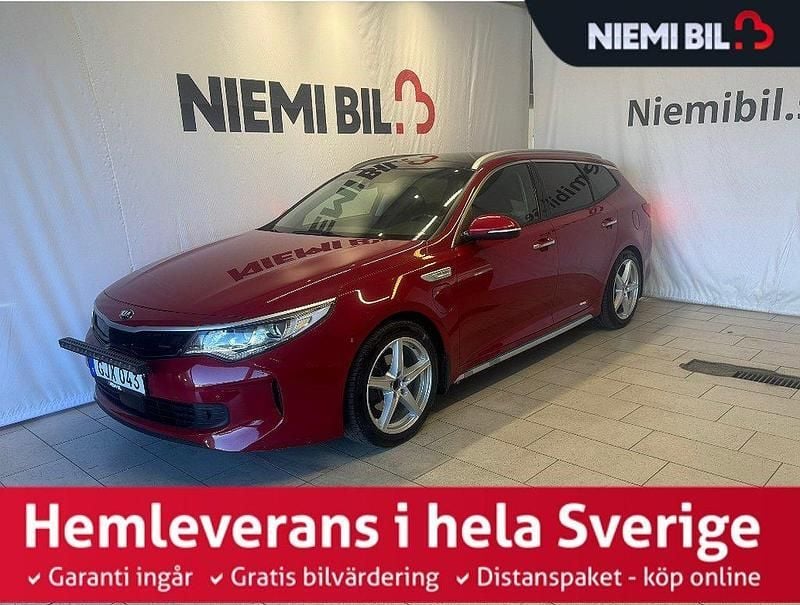 Röd Begagnad 2018 Kia Optima Hybrid Advance Sedan | 214 900 kr (Marknadspris) - Bild 1/3