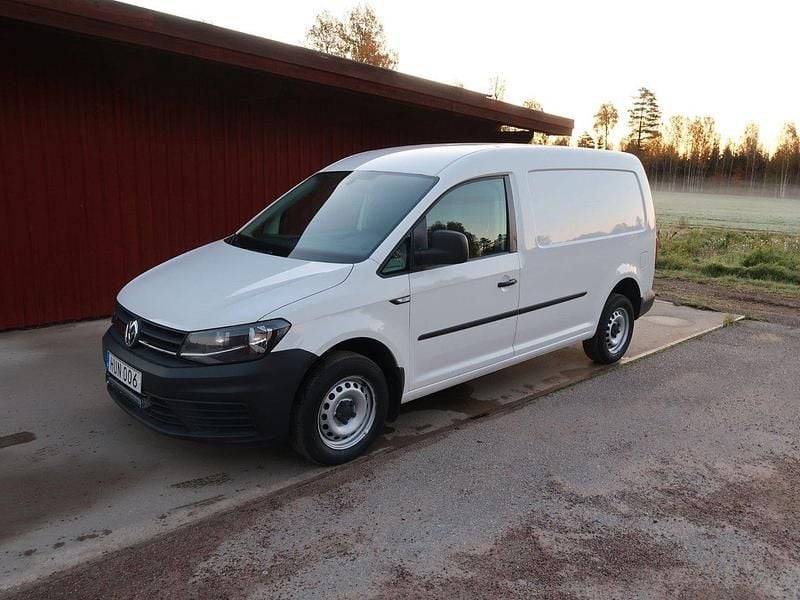 Vit Begagnad 2018 VW Caddy Maxi Minibuss | 135 000 kr (Bra pris) - Bild 1/4