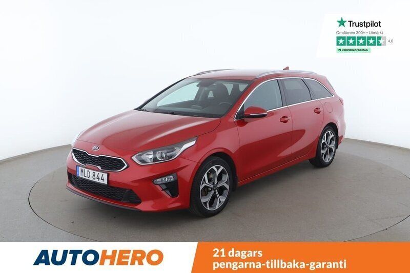 Röd Begagnad 2019 Kia Ceed Sportswagon Advance Kombi | 187 000 kr (Marknadspris) - Bild 1/4