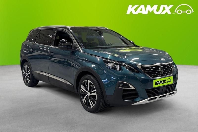 Grön Begagnad 2019 Peugeot 5008 GT-line Minibuss | 254 900 kr (Marknadspris) - Bild 1/4
