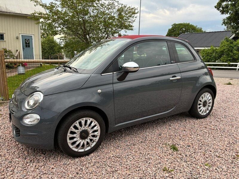Grå Begagnad 2020 Fiat 500C Cab | 145 000 kr (Marknadspris) - Bild 1/4