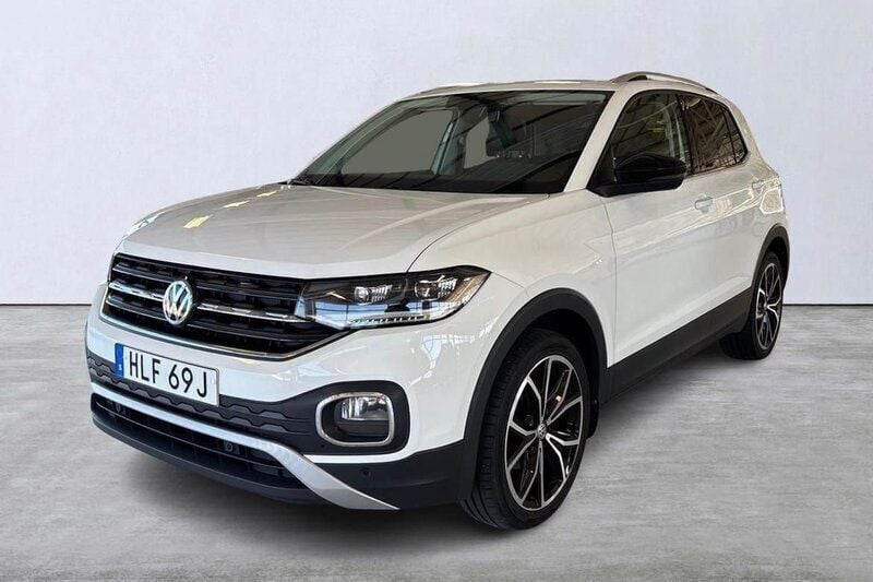 Vit Begagnad 2020 VW T-Cross GT SUV | 209 000 kr (Marknadspris) - Bild 1/4