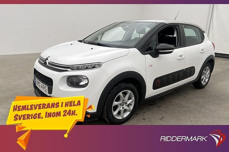 Vit Begagnad 2018 Citroën C3 Halvkombi | 88 900 kr (Marknadspris) - Bild 1/3
