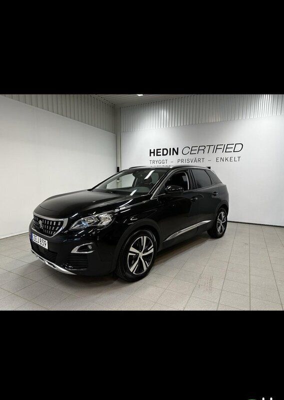 Svart Begagnad 2018 Peugeot 3008 Allure SUV | 172 000 kr (Bra pris) - Bild 1/4