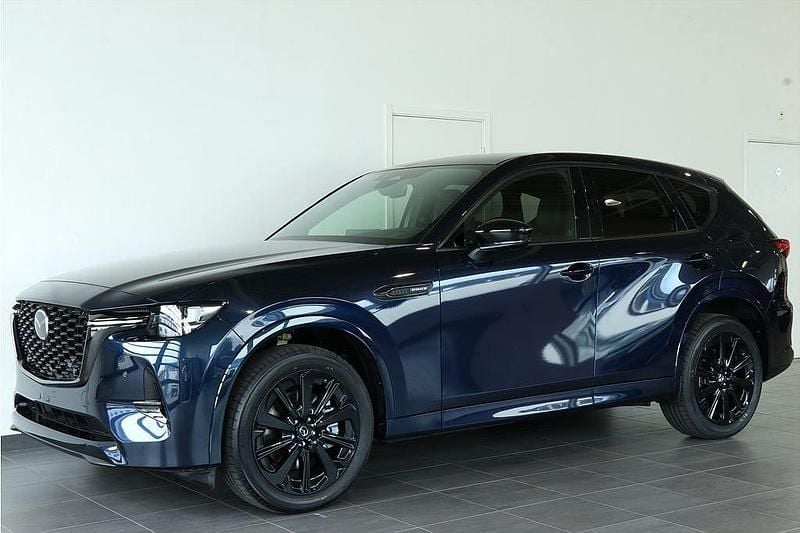 Blå (deep crystal blue) Ny 2024 Mazda CX-60 Homura-Line SUV | 569 900 kr (Bra pris) - Bild 1/4