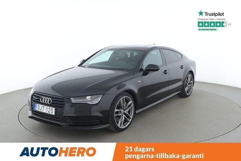 Svart Begagnad 2016 Audi A7 Sportback S-Line Halvkombi | 296 000 kr (Bra pris) - Bild 1/4