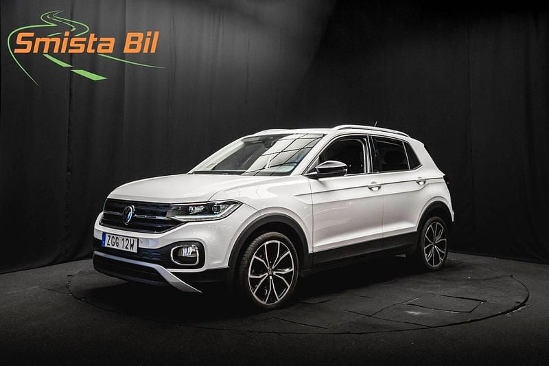 Vit Begagnad 2021 VW T-Cross GT SUV | 218 900 kr (Marknadspris) - Bild 1/4