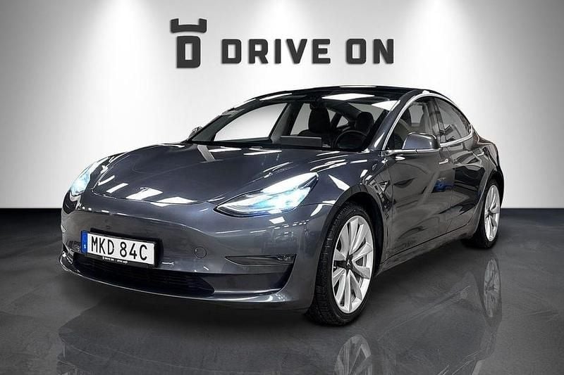 Begagnad Tesla Model 3 Long Range AWD 324 kW (441 HK) 2020 Grå Sedan