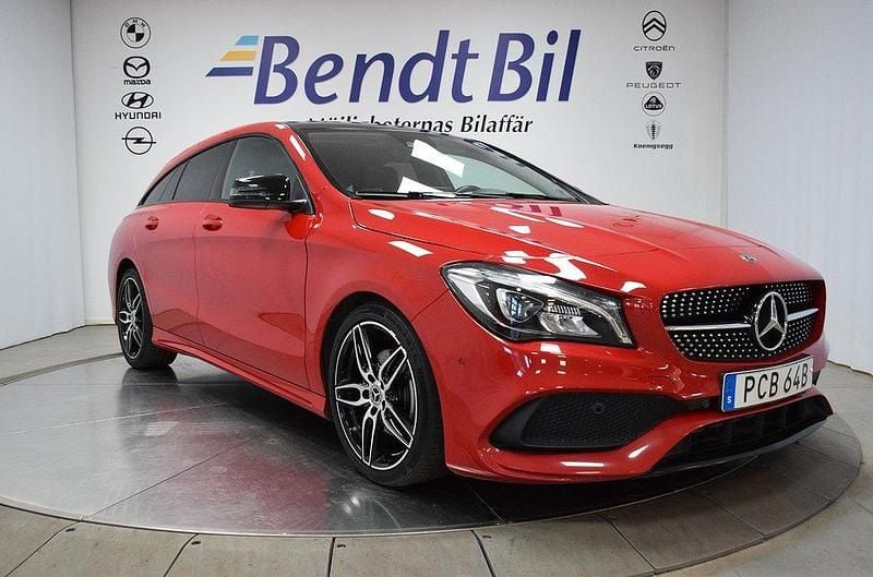 Röd Begagnad 2019 Mercedes CLA180 Shooting Brake AMG Kombi | 209 800 kr (Marknadspris) - Bild 1/3