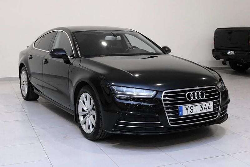 Svart Begagnad 2017 Audi A7 Sportback Halvkombi | 209 900 kr (Marknadspris) - Bild 1/4