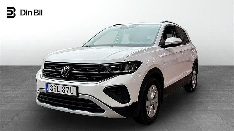 Vit (pure white) Begagnad 2023 VW T-Cross Life SUV | 199 800 kr (Marknadspris) - Bild 1/4