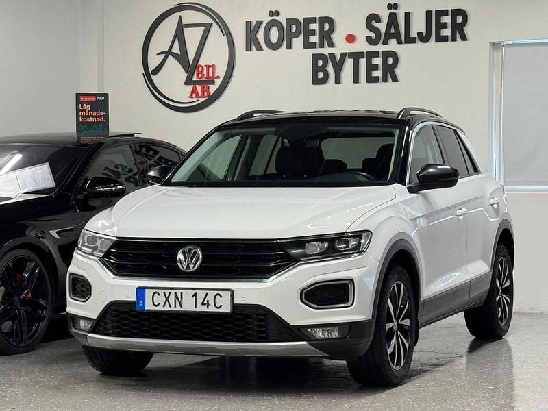Vit Begagnad 2019 VW T-Roc S SUV | 164 900 kr (Marknadspris) - Bild 1/4