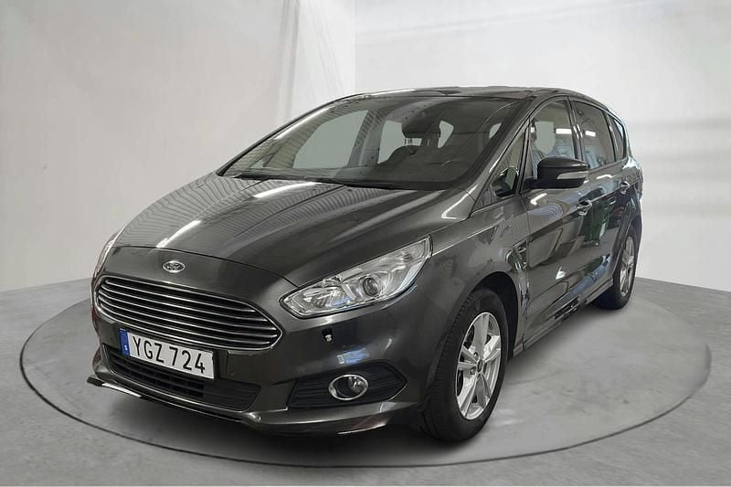 Grå Begagnad 2017 Ford S-MAX S Minibuss | 169 800 kr - Bild 1/4