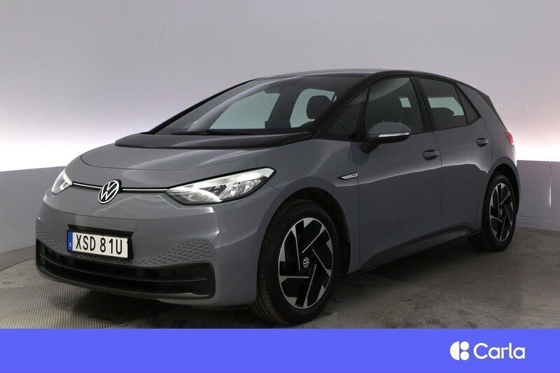 Grå Begagnad 2022 VW ID.3 Comfortline Halvkombi | 238 900 kr (Bra pris) - Bild 1/3