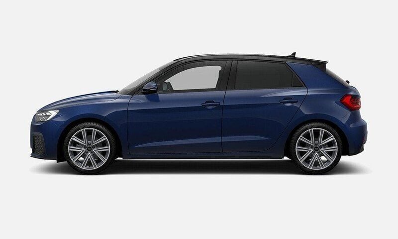 Blå (navarrablå metallic mytsv) Ny 2025 Audi A1 Sportback Halvkombi | 322 500 kr (Marknadspris) - Bild 1/3