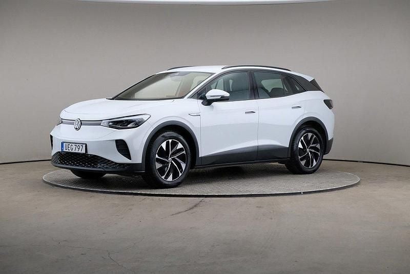 Vit (glacier white) Begagnad 2021 VW ID.4 Pro SUV | 299 000 kr (Superpris) - Bild 1/4