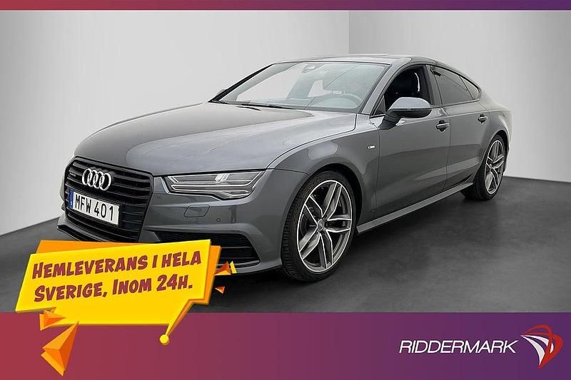 Grå Begagnad 2016 Audi A7 Sportback S-Line Halvkombi | 239 900 kr (Marknadspris) - Bild 1/3