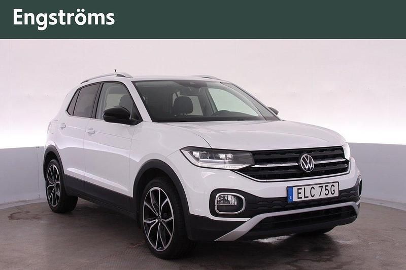 Vit Begagnad 2021 VW T-Cross SUV | 229 000 kr (Marknadspris) - Bild 1/4