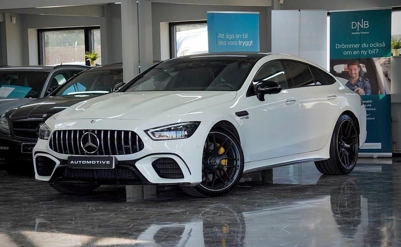 Vit Begagnad 2020 Mercedes AMG GT 63 AMG Sportkupé | 1 149 900 kr (Lite dyr) - Bild 1/4