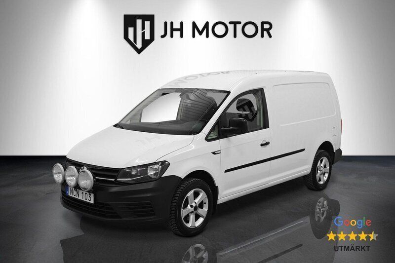 Vit Begagnad 2016 VW Caddy Maxi Minibuss | 129 900 kr (Dyr) - Bild 1/4