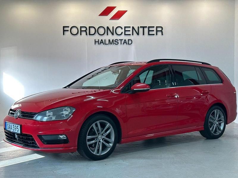 Röd Begagnad 2014 VW Golf VII R-line Kombi | 119 900 kr (Lite dyr) - Bild 1/4
