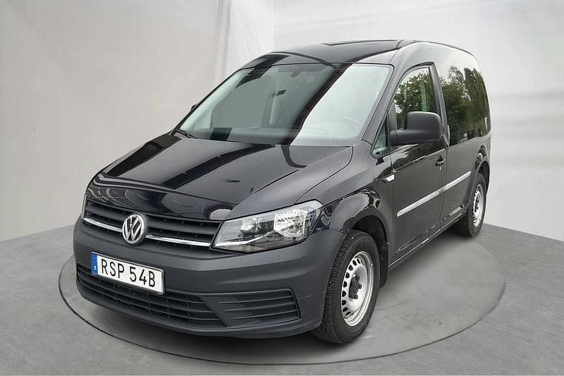 Svart Begagnad 2019 VW Caddy Minibuss | 120 000 kr (Bra pris) - Bild 1/4