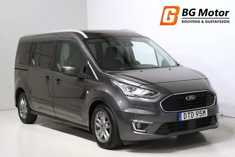 Grå Begagnad 2021 Ford Tourneo Connect Minibuss | 259 900 kr (Dyr) - Bild 1/3