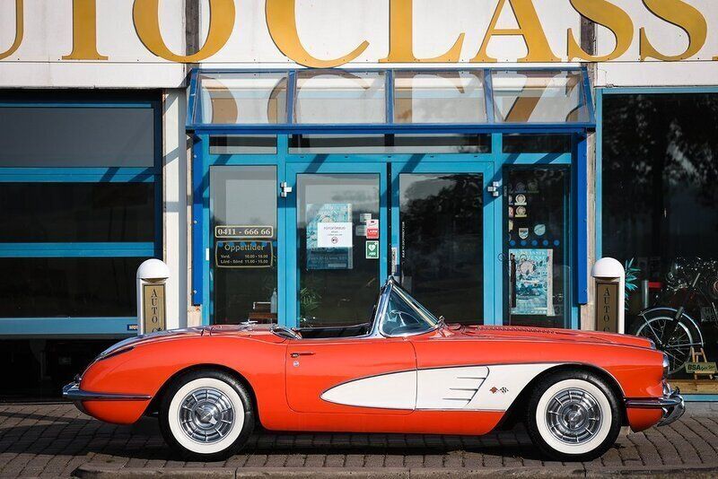 Begagnad Chevrolet Corvette C1 1958 Röd Cab