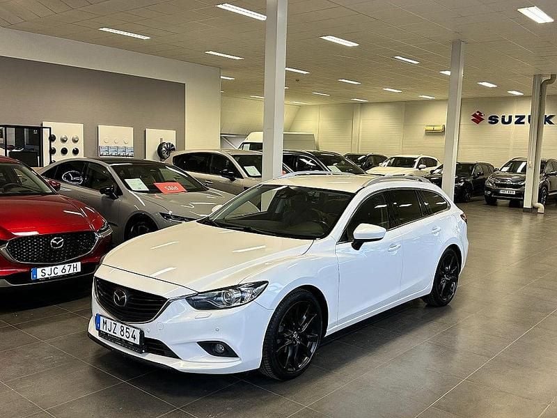 Vit Begagnad 2013 Mazda 6 Optimum Kombi | 99 900 kr (Marknadspris) - Bild 1/4