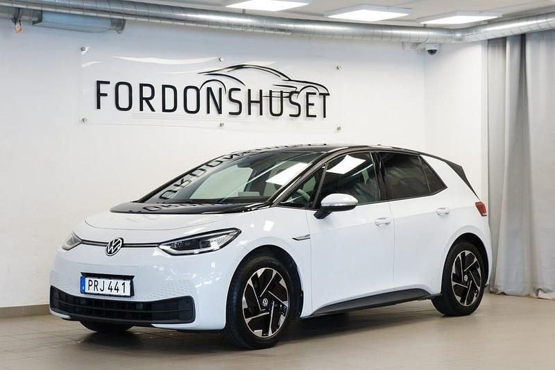 Vit Begagnad 2021 VW ID.3 Pro Halvkombi | 219 000 kr (Bra pris) - Bild 1/4