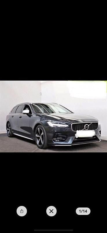 Grå Begagnad 2018 Volvo V90 R-Design Kombi | 235 000 kr (Marknadspris) - Bild 1/4