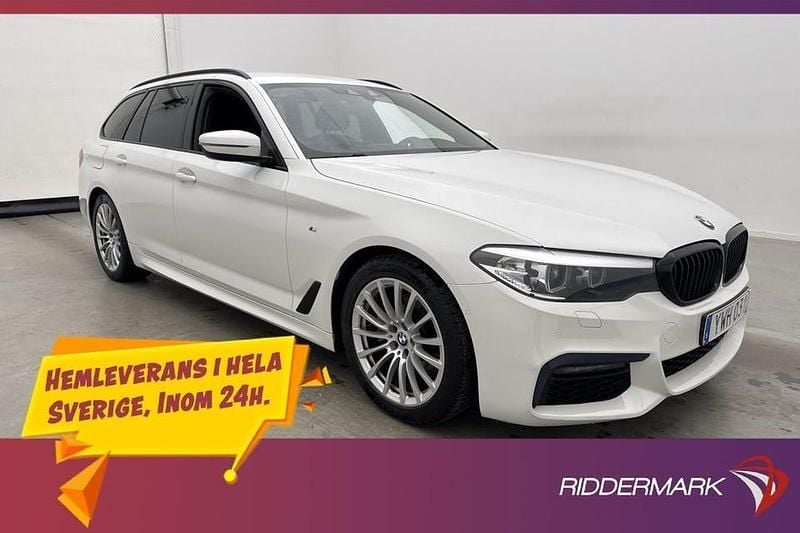 Vit Begagnad 2018 BMW 520 M Sport Kombi | 239 800 kr (Marknadspris) - Bild 1/3