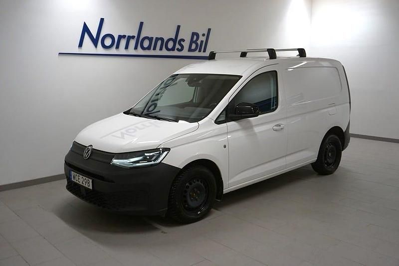 Vit (candyvit) Begagnad 2021 VW Caddy Minibuss | 229 900 kr (Bra pris) - Bild 1/4