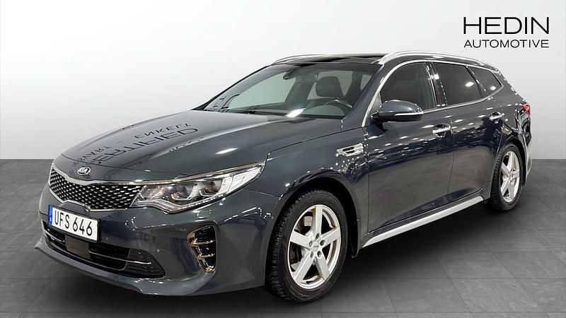 Begagnad Kia Optima GT-Line 141 HK (103 kW) 2018 Grå Kombi