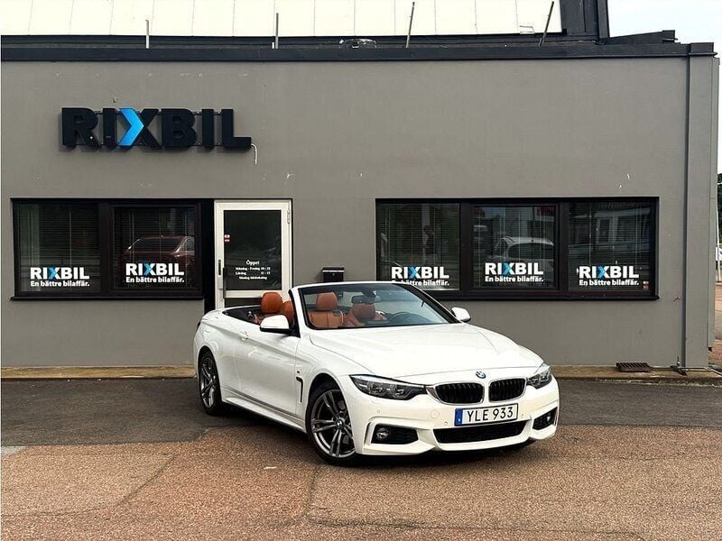 Vit Begagnad 2018 BMW 430 Cabriolet M Sport Cab | 369 900 kr (Bra pris) - Bild 1/4
