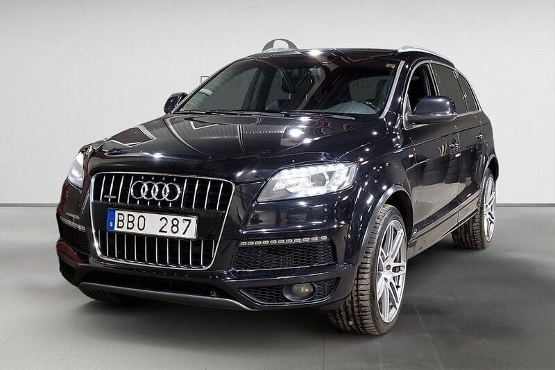 Svart Begagnad 2013 Audi Q7 S-Line SUV | 169 900 kr (Marknadspris) - Bild 1/3