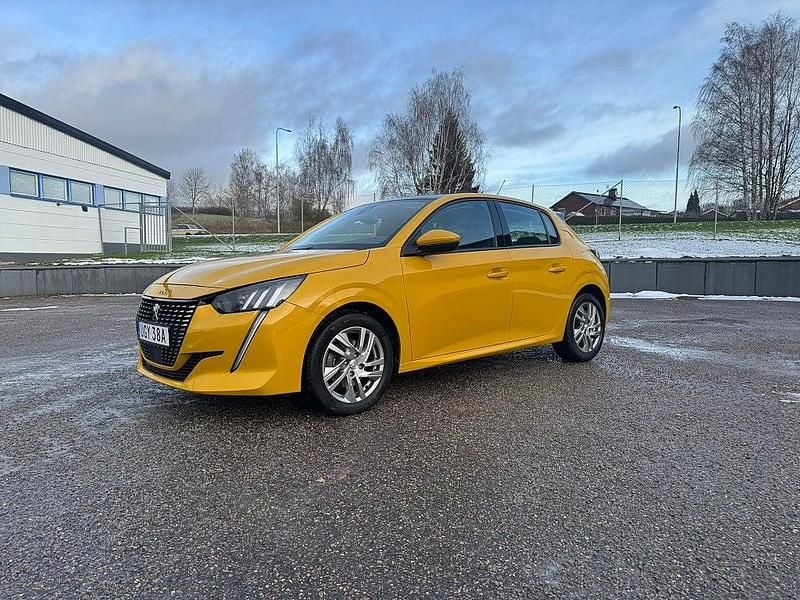 Gul Begagnad 2019 Peugeot 208 Allure Halvkombi | 129 900 kr (Marknadspris) - Bild 1/4