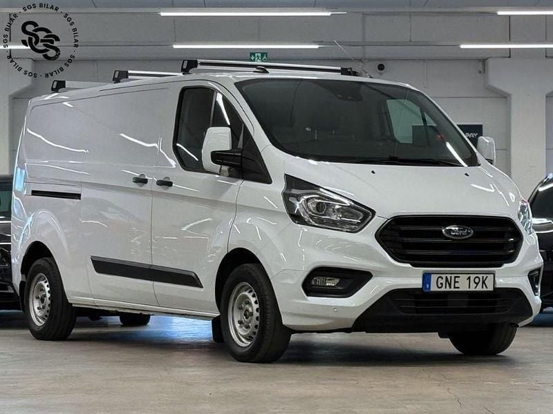 Vit Begagnad 2023 Ford Transit Custom Van | 379 900 kr (Bra pris) - Bild 1/4