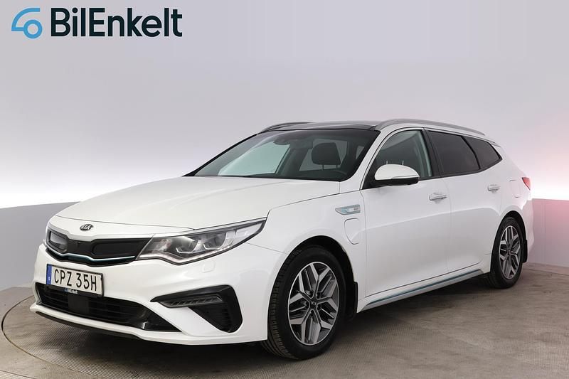 Begagnad Kia Optima Hybrid Sport 2019 Vit Sedan