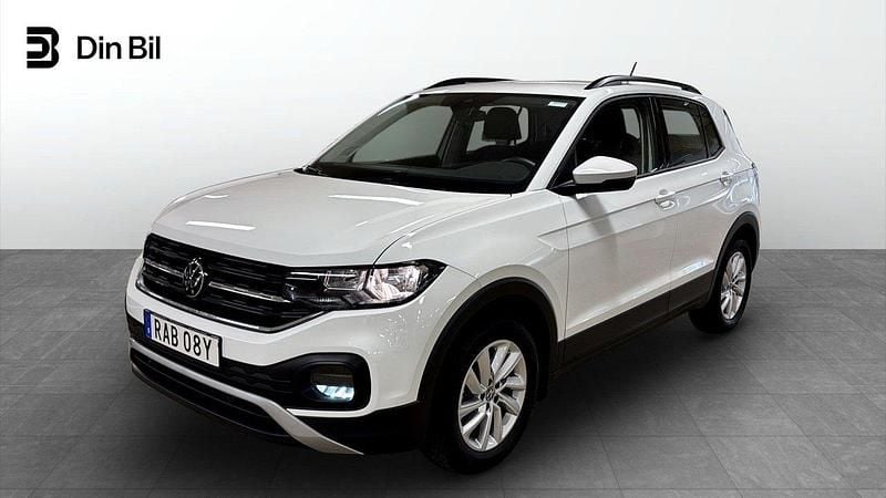 Vit Begagnad 2022 VW T-Cross Life SUV | 194 800 kr (Marknadspris) - Bild 1/4