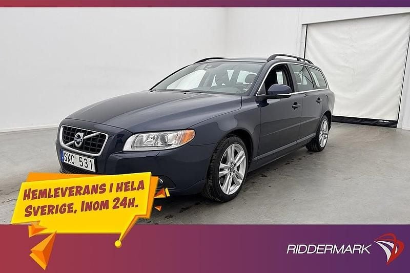 Blå Begagnad 2013 Volvo V70 Dynamic Kombi | 129 800 kr (Marknadspris) - Bild 1/3