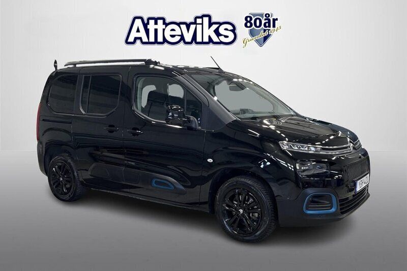 Svart Begagnad 2023 Citroën e-Berlingo Shine Minibuss | 249 900 kr (Bra pris) - Bild 1/4