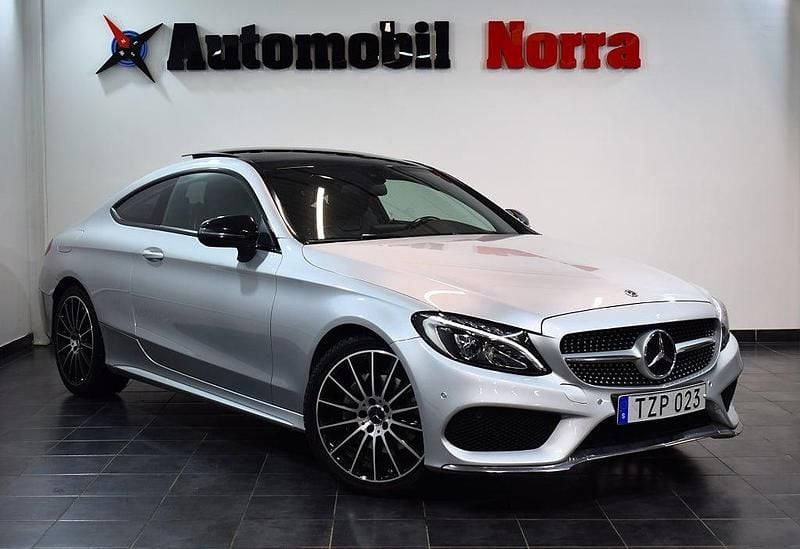 Silver Begagnad 2017 Mercedes C220 AMG Sportkupé | 259 900 kr (Marknadspris) - Bild 1/2