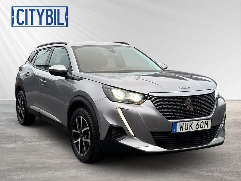 Begagnad Peugeot e-2008 Allure 100 kW (136 HK) 2021 Grå metallic SUV