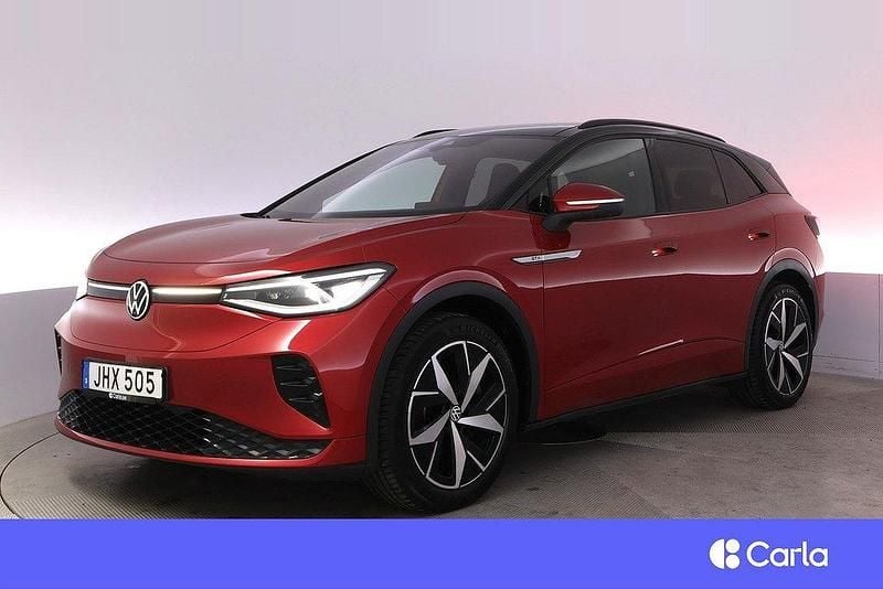Röd Begagnad 2021 VW ID.4 GTX SUV | 366 900 kr - Bild 1/4