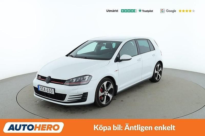 Vit Begagnad 2016 VW Golf VII GTI Halvkombi | 178 000 kr (Marknadspris) - Bild 1/4