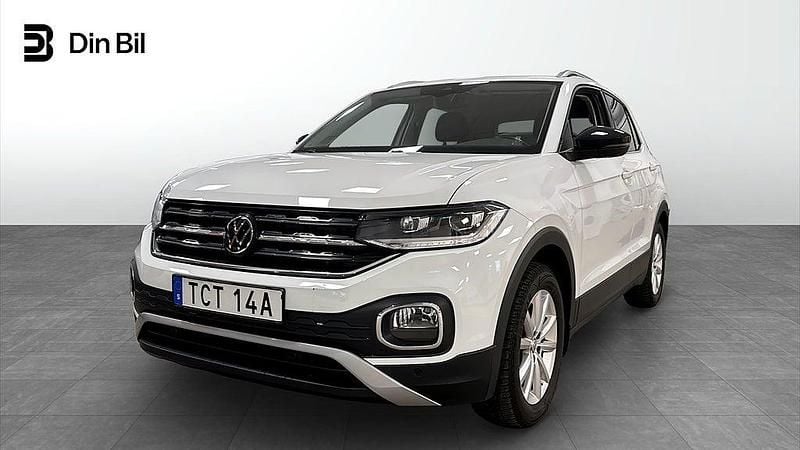 Pure white Begagnad 2022 VW T-Cross GT SUV | 234 900 kr (Marknadspris) - Bild 1/4
