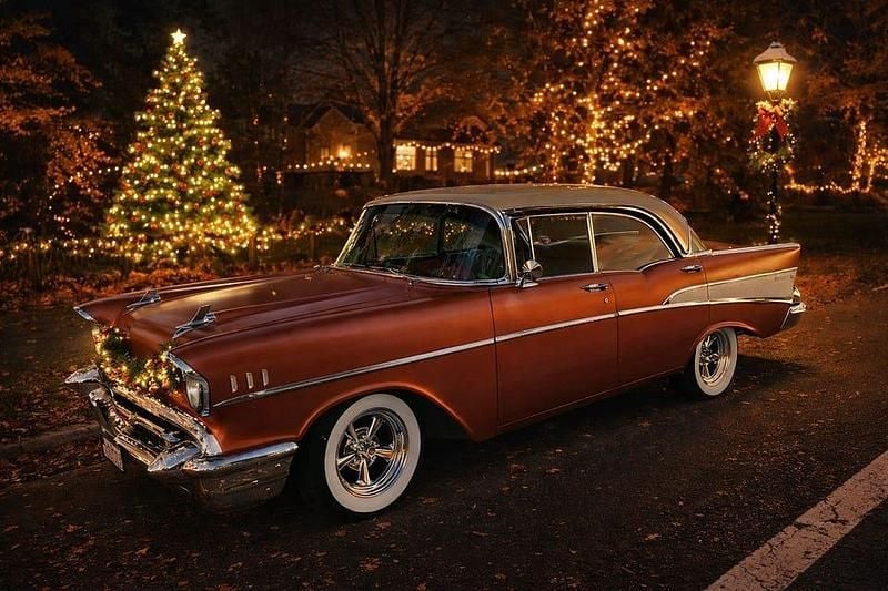 Begagnad Chevrolet Bel Air Sport 330 HK (242 kW) 1957 Sierra gold Sedan